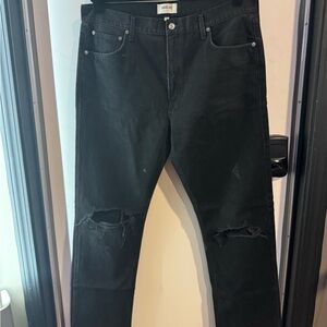 ALGOLDE CHERIE BLACK STRAIGHT JEANS